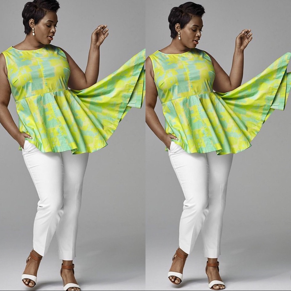 Lane Bryant| Asymmetrical Peplum Top